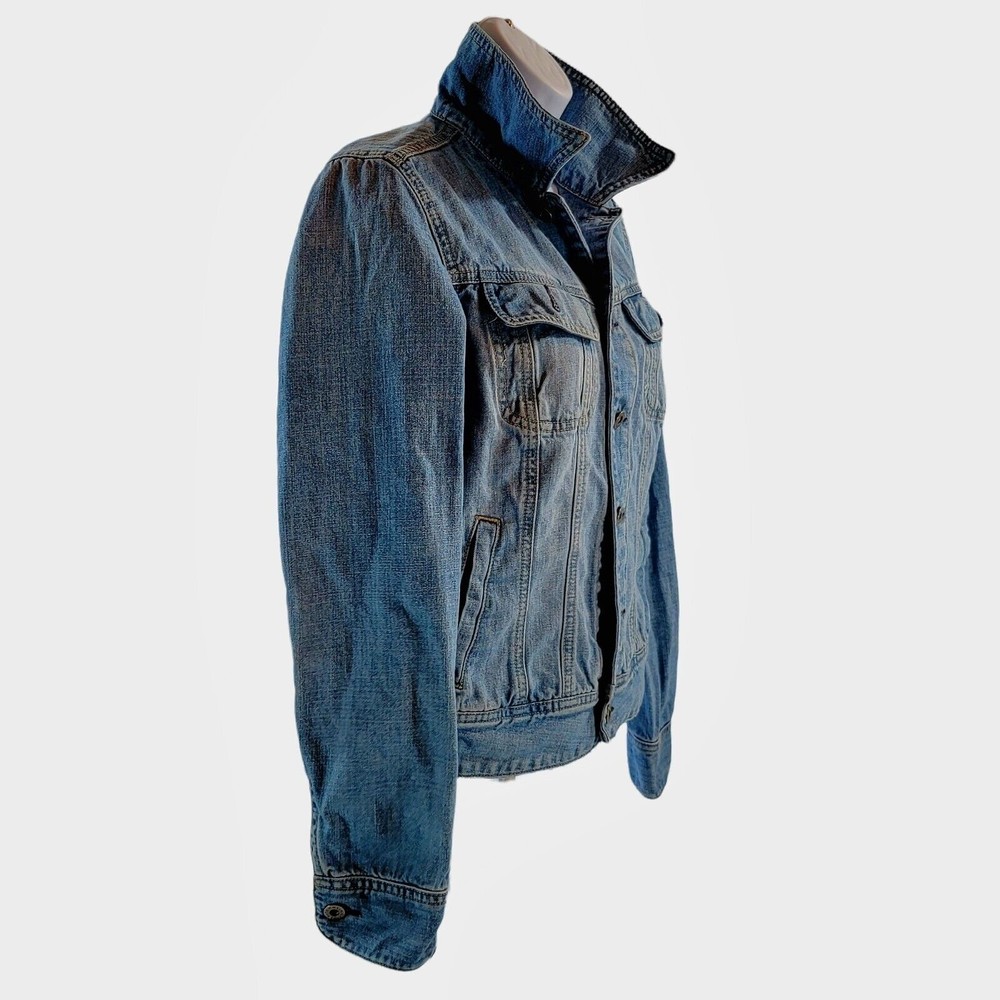 Vintage Tommy Hilfiger Jean Jacket Button Blue Denim Jacket Size Women’s Small - Picture 4 of 12